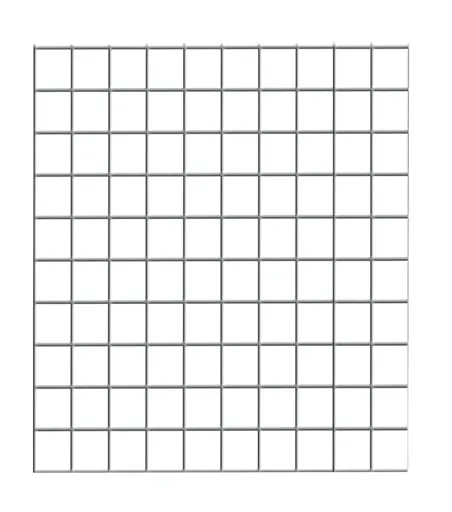 Drahtgitter-Seitenwand für Schulte Fachbodenregale mit Stecksystem | HxT 50x50cm | Glanzverzinkt