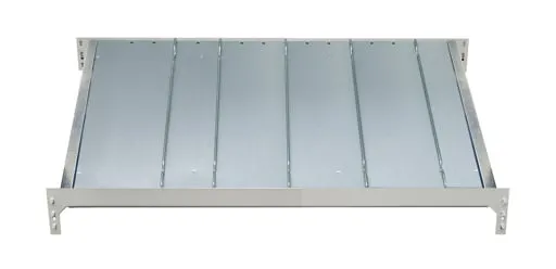 Zusatzebene für Schulte Kanbanregal MULTIplus150 | BxT 100x80cm | Traglast 150kg | mit Trenn- und Seitenführungen | Verzinkt