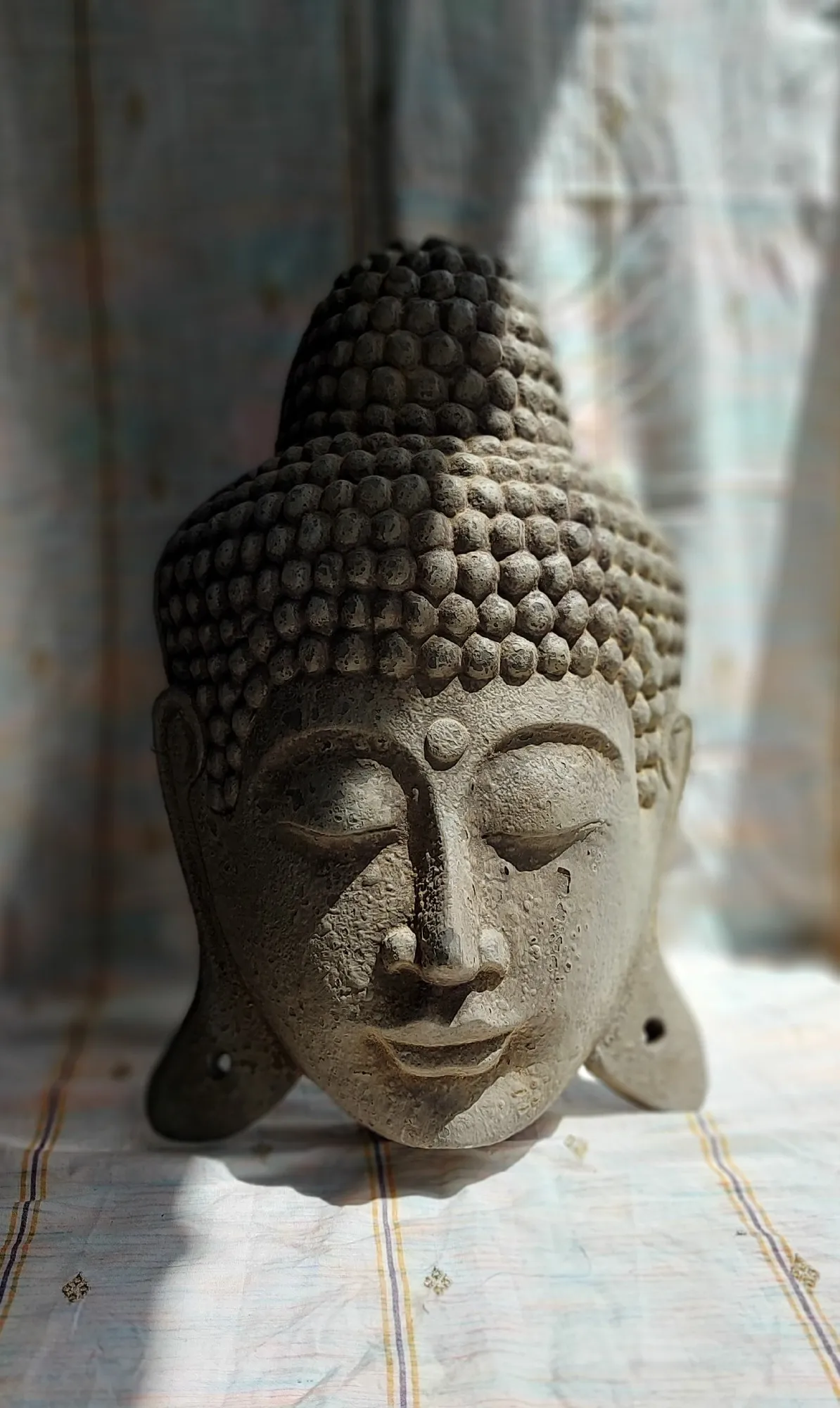 Buddha-Maske, B 26 cm, L 11 cm, H 40 cm