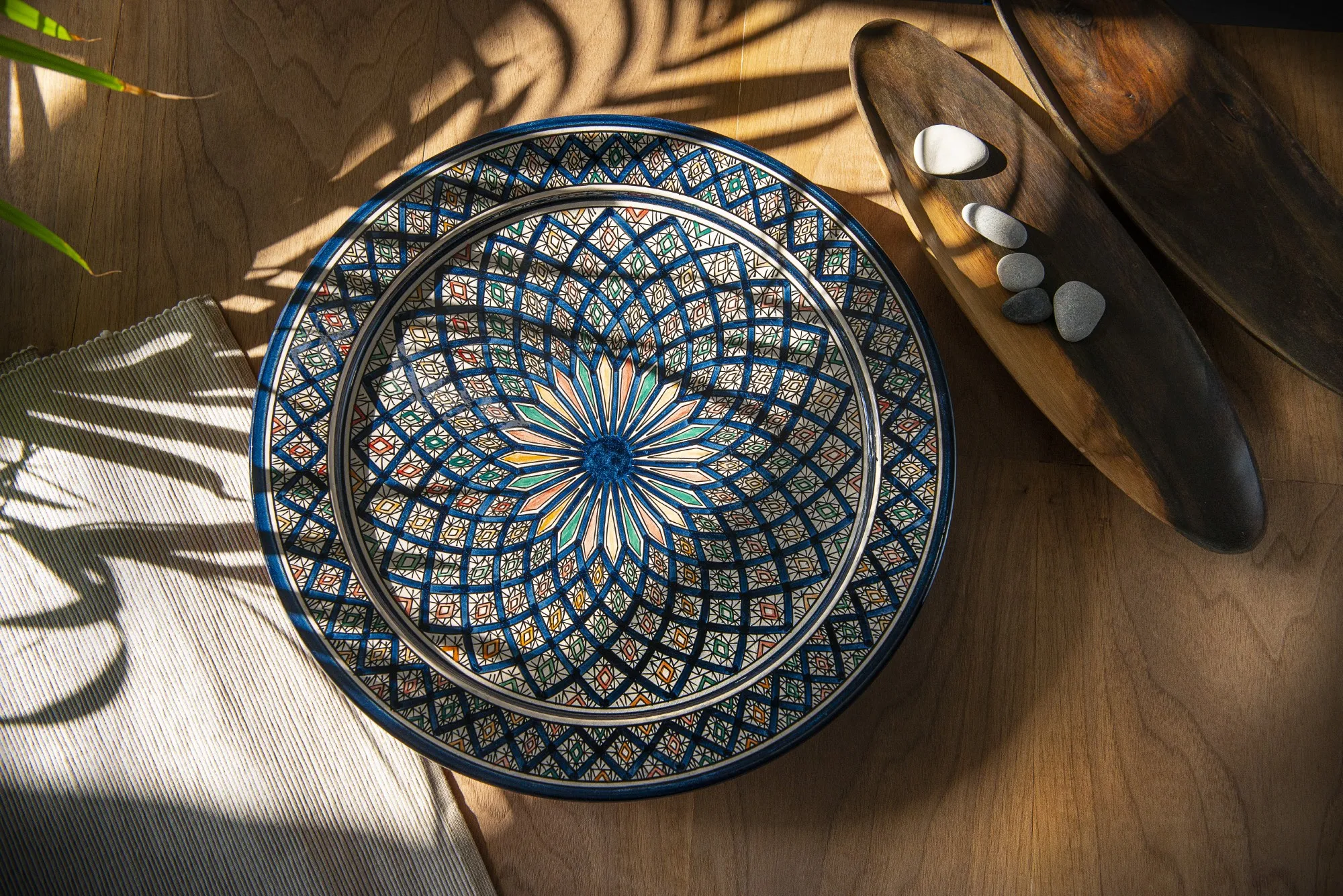 Zierteller, multicolor, Ø 40 cm, H 6 cm