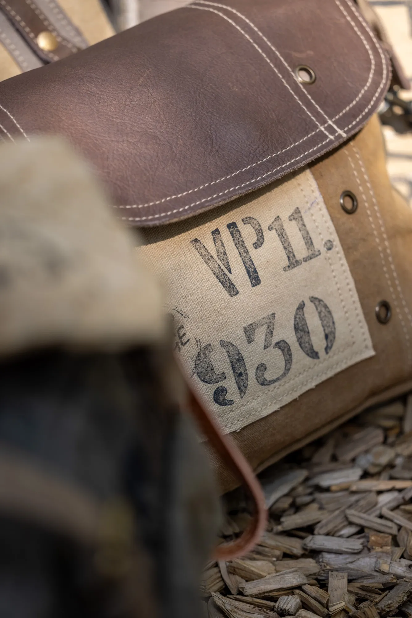 Umhängetasche 'Vintage 1930', H 48 cm, B 33 cm, T 11 cm