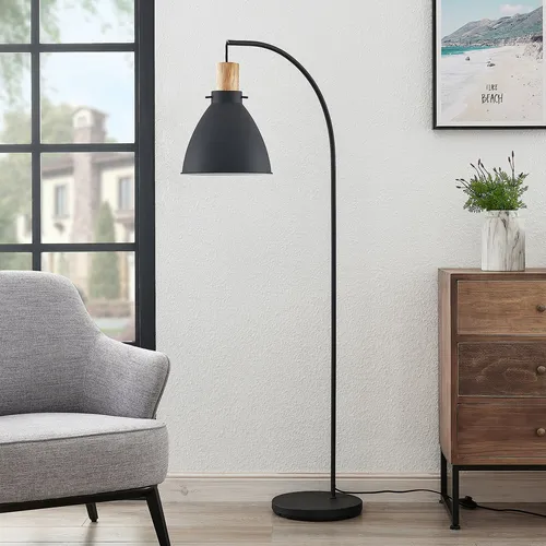 Lindby Trebale Stehleuchte Stehlampe Lampe Wohnzimmerlampe Leuchte Schwarz Ho121 B-Ware