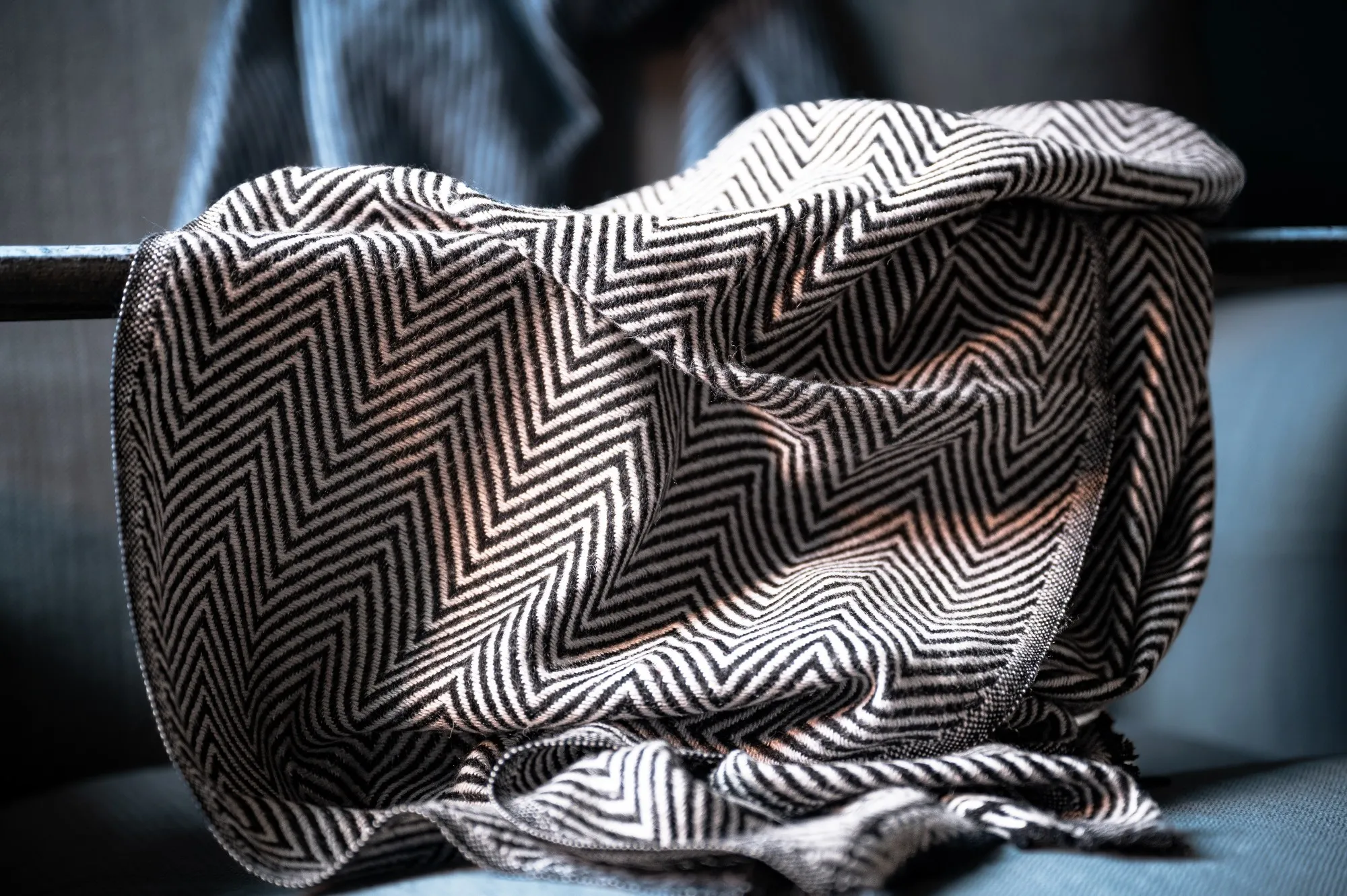 Wollschal 'Rune', natur, T 36 cm, B 180 cm