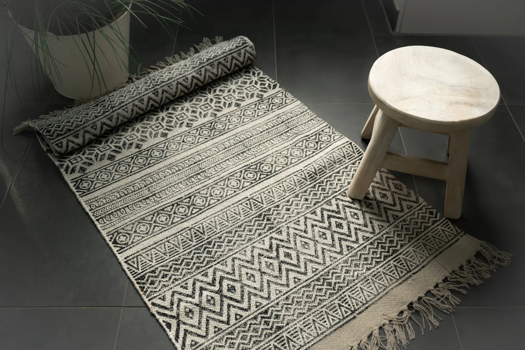 Läufer 'Belur', handbedruckt, T 180 cm, B 60 cm