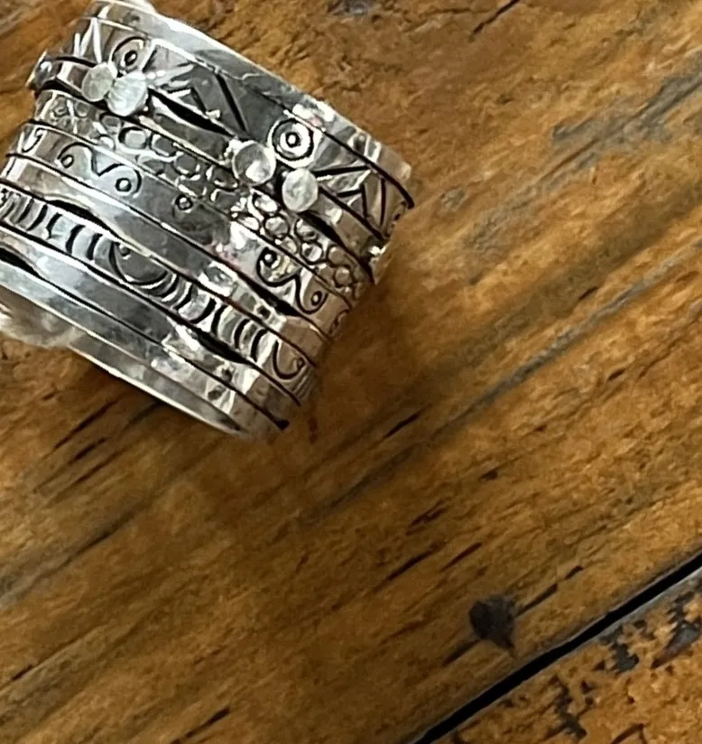 Meditationsring 925 Sterlingsilber