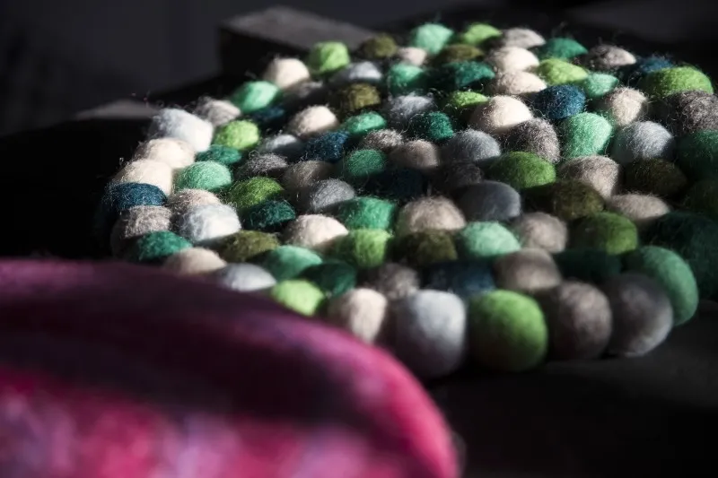 Filz-Untersetzer für Klangschalen, grün, Ø 24 cm