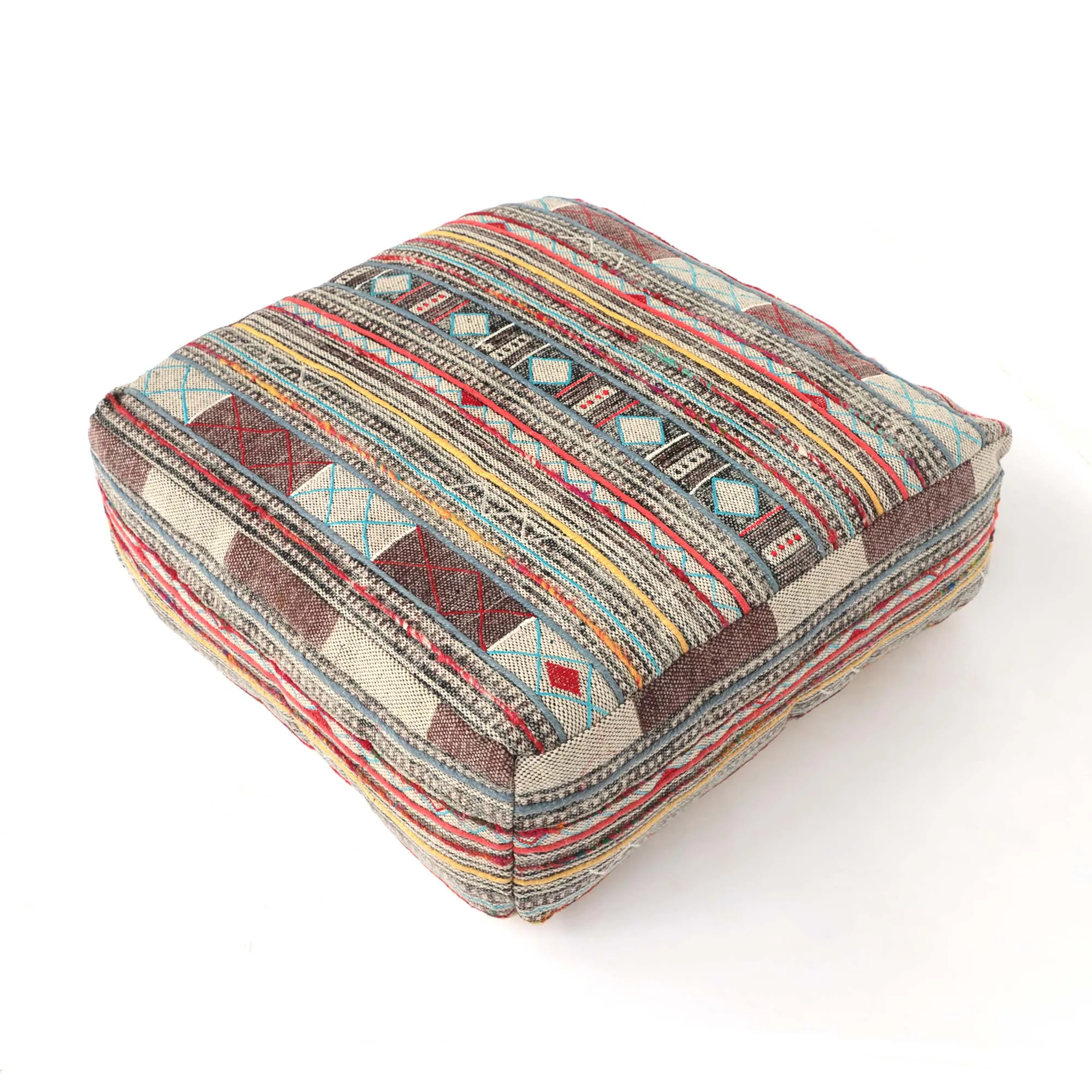 Pouf 'Datia', multicolor, B 60 cm, L 60 cm, H 20 cm