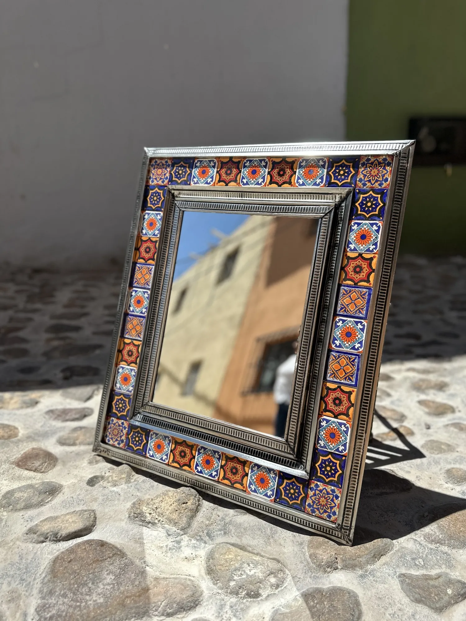 Wandspiegel 'Chico', multicolor, B 51 cm, H 62 cm, T 2,5 cm