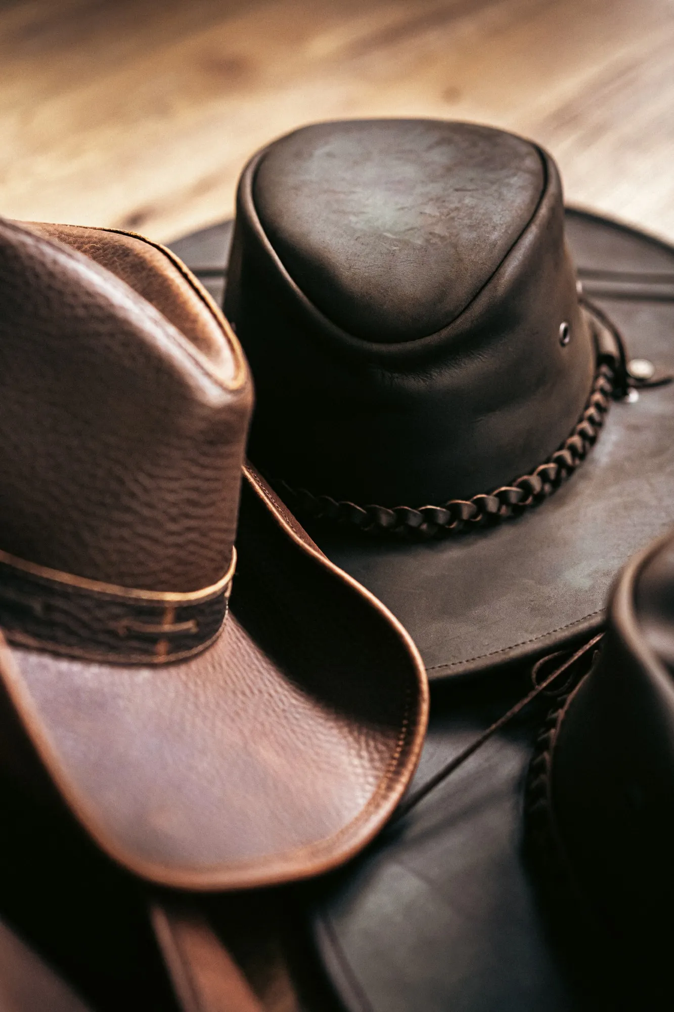 Lederhut 'Danton', braun