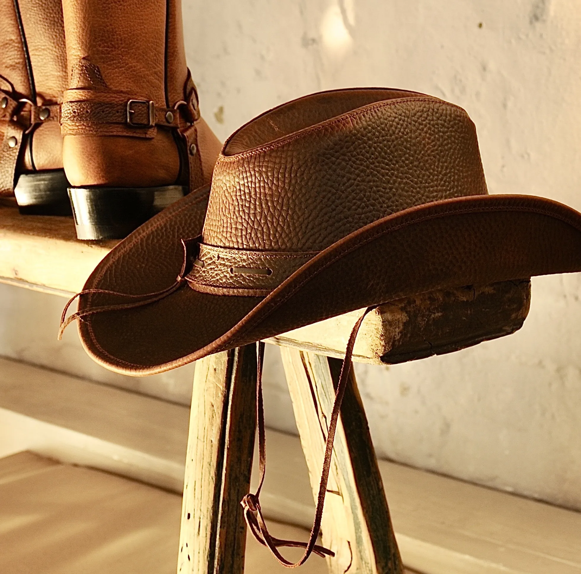 Lederhut 'Berk', braun