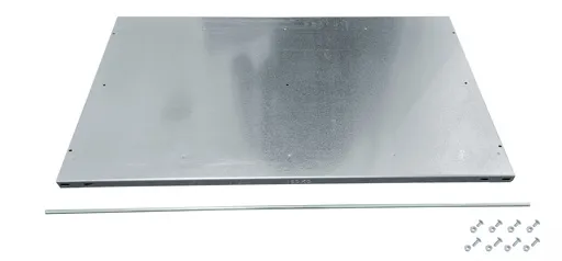 Fachboden mit Anschlagleiste für Schulte Büro-Fachbodenregal MULTIplus150 Schraubsystem | Traglast 150kg | BxT 130x60cm | Verzinkt