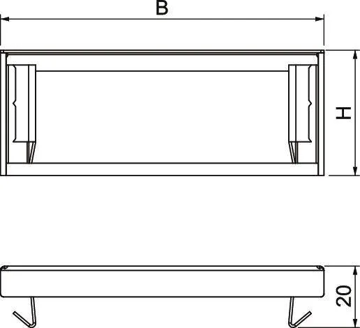 Obo Bettermann 7218086 Endstück Brandschutzgewebe Kanalhöhe 40 Mm Installation B-Ware