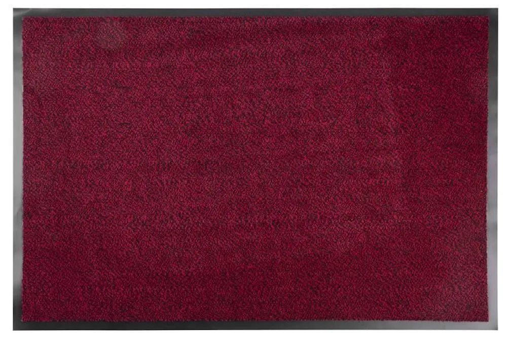 PROREGAL Fußmatte, Schmutzfangmatte 60x90cm, Schwarz-rot