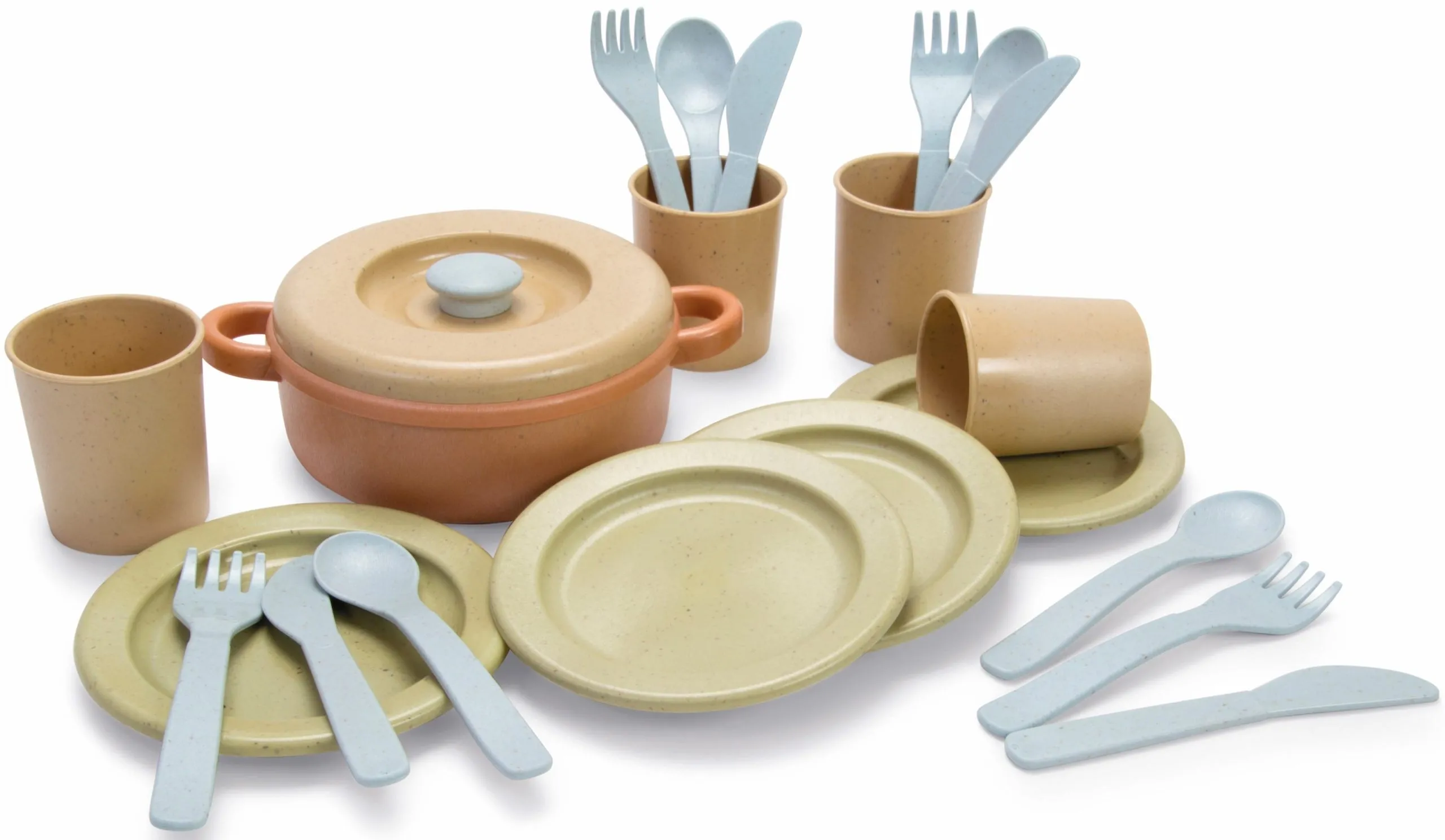 dantoy BIO PLAST Kinder Geschirr 22-teilig