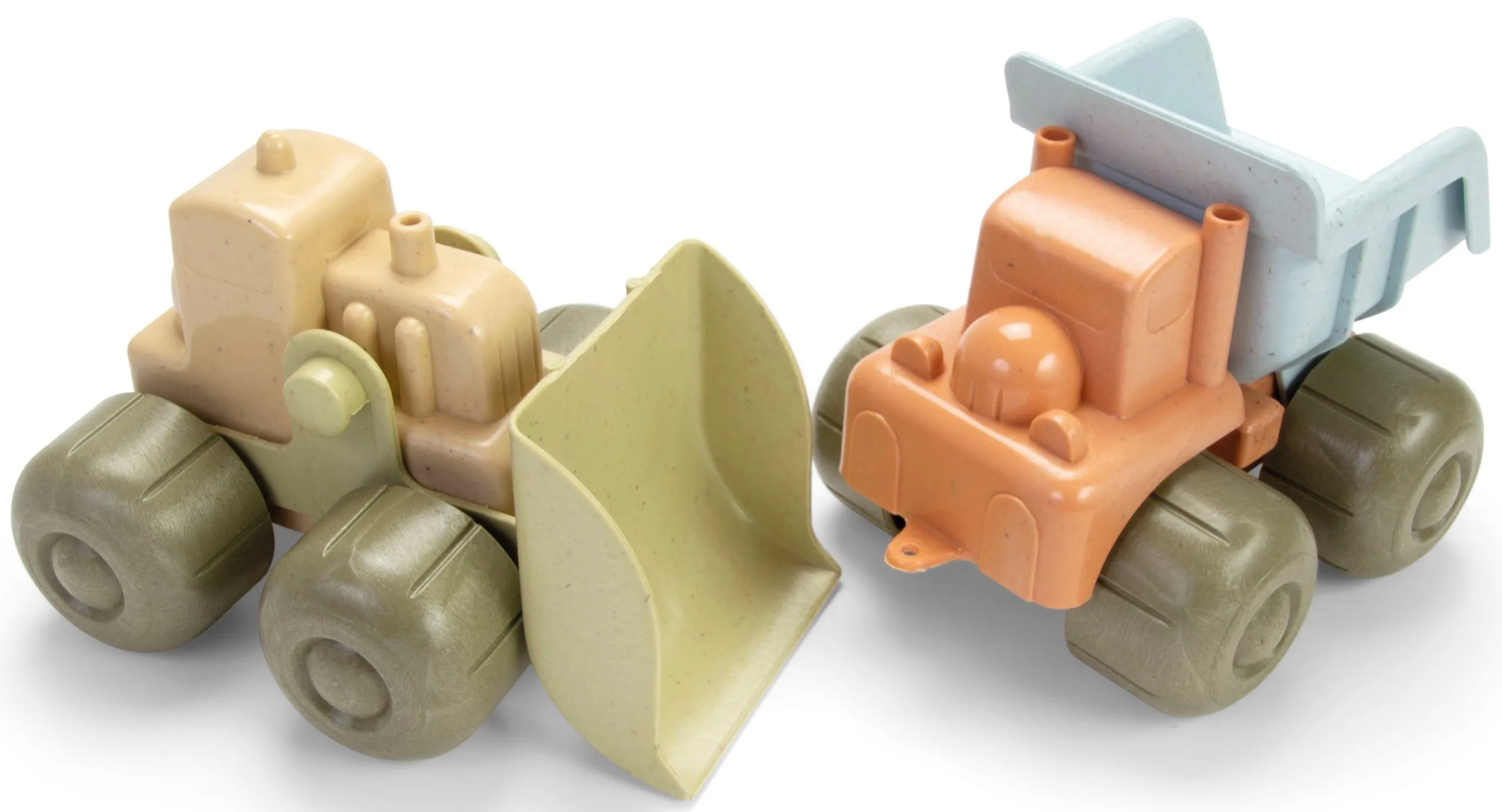 dantoy BIO PLAST Spielzeug Bagger und LKW im Set