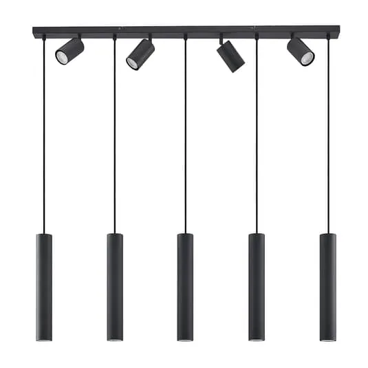 Lindby Sanad Hängeleuchte Deckenlampe Pendelleuchte Lampe 9 Flg Gu10 Schwarz B-Ware