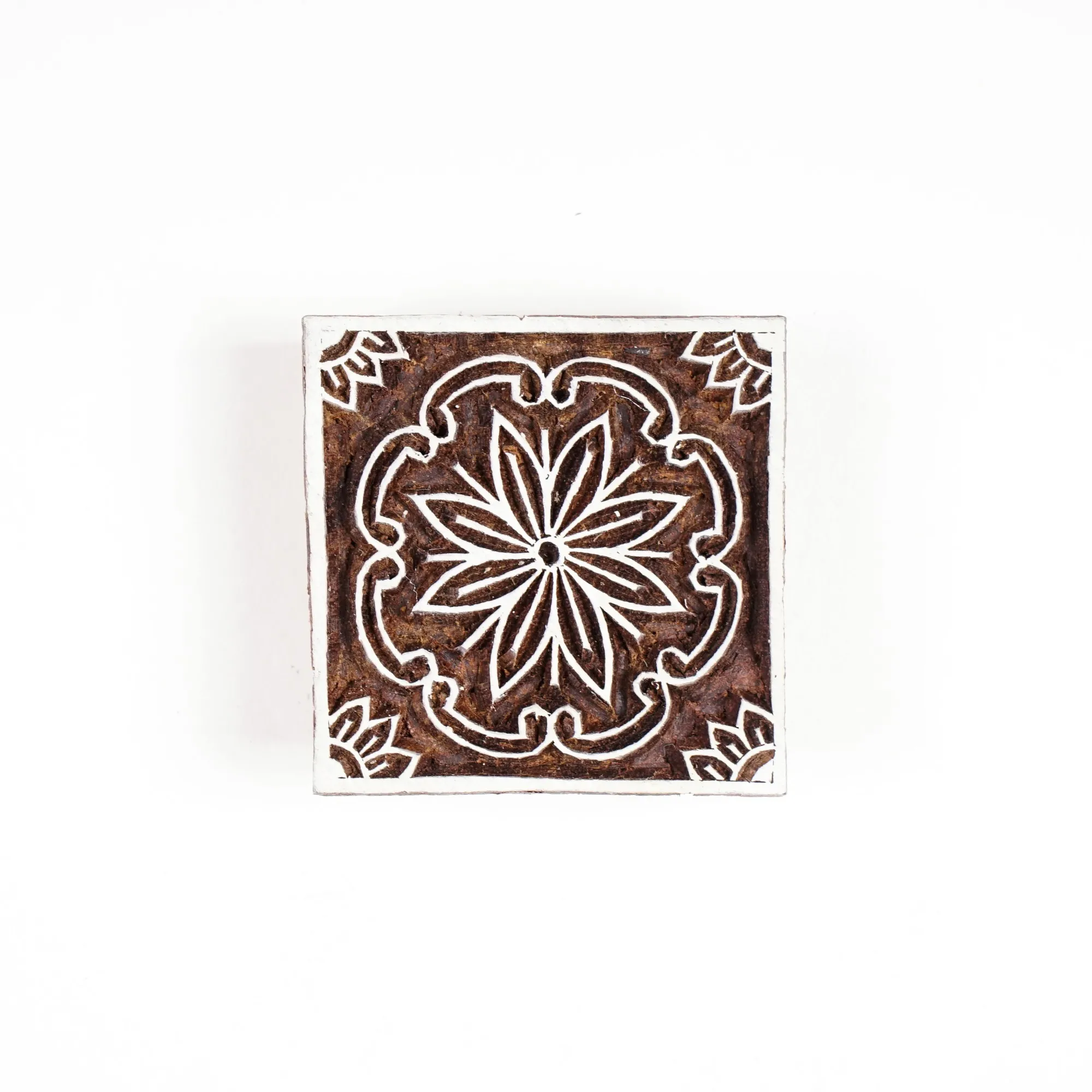 Textilstempel, T 0,7 cm, B 10 cm, H 10 cm