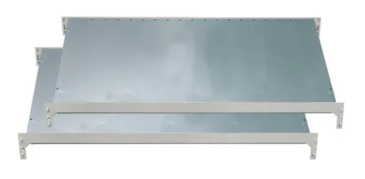 Zusatzebene für Schulte Doppel-Kanbanregal MULTIplus150 | BxT 130x80cm | Traglast 150kg | ohne Trenn- und Seitenführungen | Verzinkt