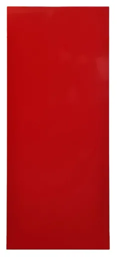 Vollblech-Außenrahmen-Seitenblende für Schulte Fachbodenregale mit Stecksystem | HxT 130x50cm | Feuerrot