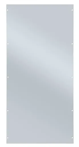 Vollblech-Seitenwand für Schulte Fachbodenregale mit Stecksystem | HxT 105x100cm | Lichtgrau