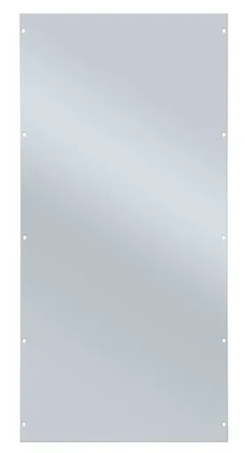 Vollblech-Seitenwand für Schulte Fachbodenregale mit Stecksystem | HxT 130x60cm | Lichtgrau