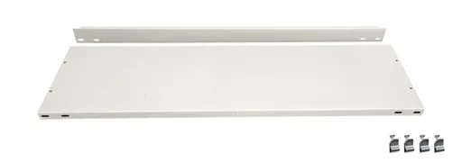 Fachboden mit Anschlagleiste für Schulte Büro-Fachbodenregal MULTIplus85 Stecksystem | Fachlast 85kg | BxT 75x30cm | Lichtgrau