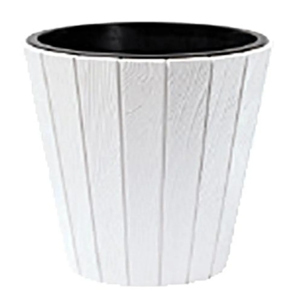 PROREGAL Blumentopf Holz 490, 54lit, weiß