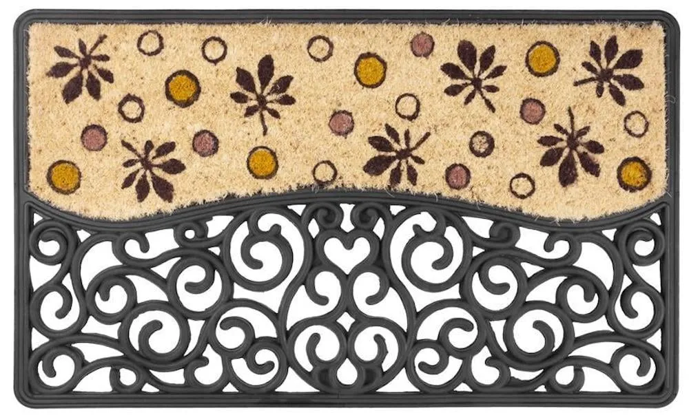 PROREGAL Fußmatte, Schmutzfangmatte RCP29, 45x75cm, Blumen