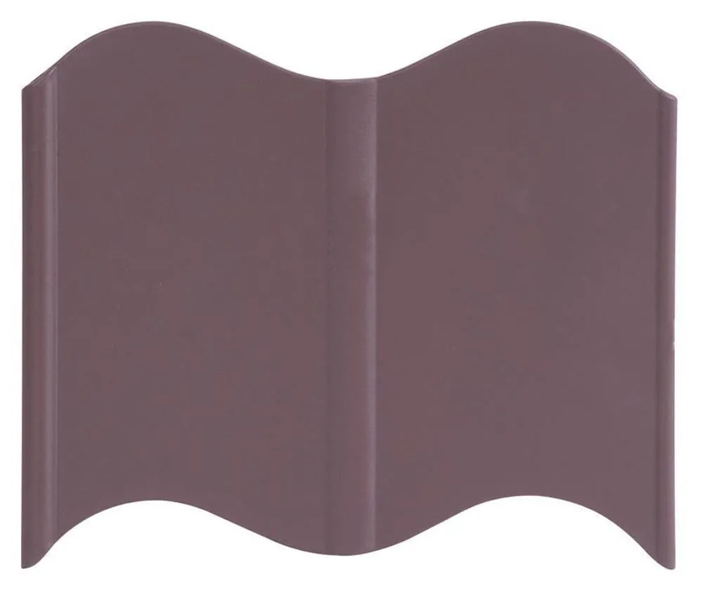 PROREGAL Gartenzaun, Kunststoff, LE799, Braun, 120mm, 32 Stück, 5,1 m