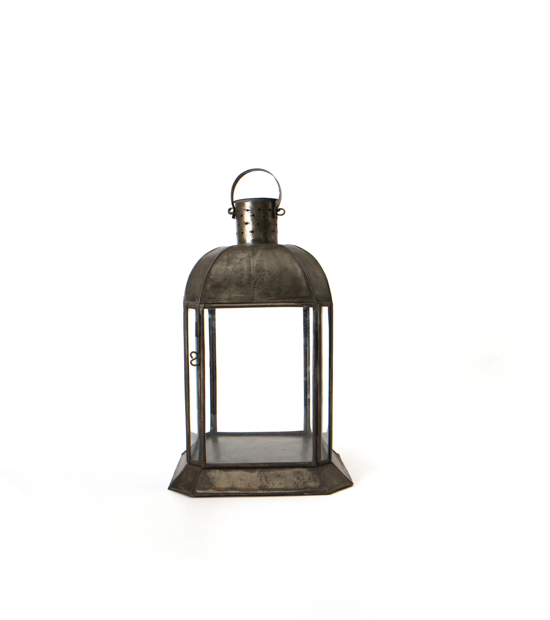 Laterne, T 20 cm, B 20 cm, H 31 cm