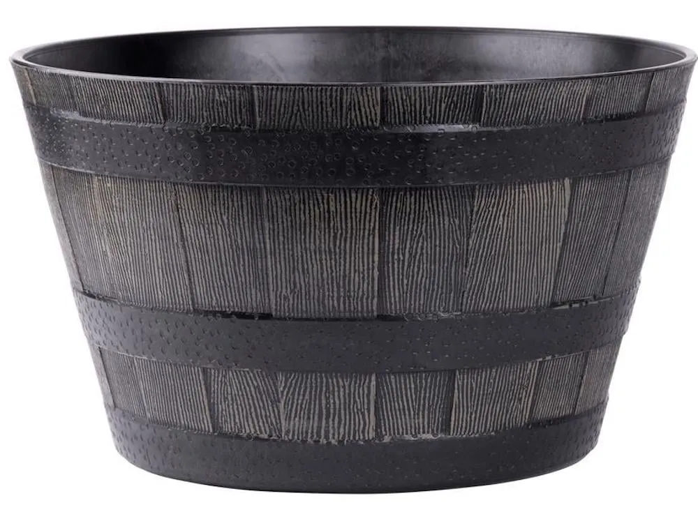 PROREGAL Blumentopf GDA Holz-effekt 832, 39x28cm, Fass