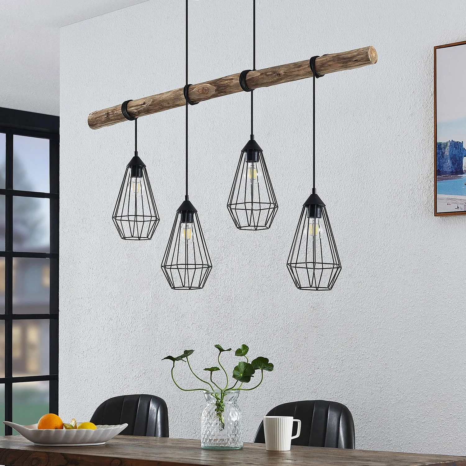 Lindby Eldarion Hängeleuchte Pendelleuchte Deckenlampe Lampe Leuchte 4 Flmg E27 B-Ware