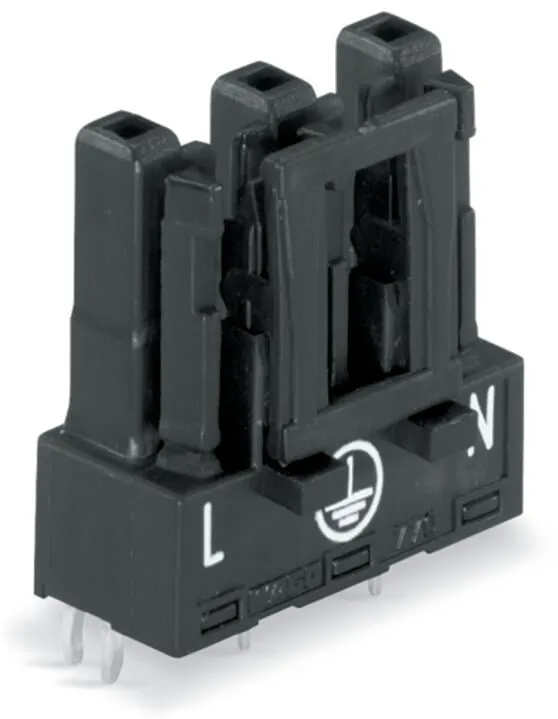 Wago 770 803 Buchse Für Leiterplatten Netz Steckverbinder Gerade 3 Polig Schwarz B-Ware
