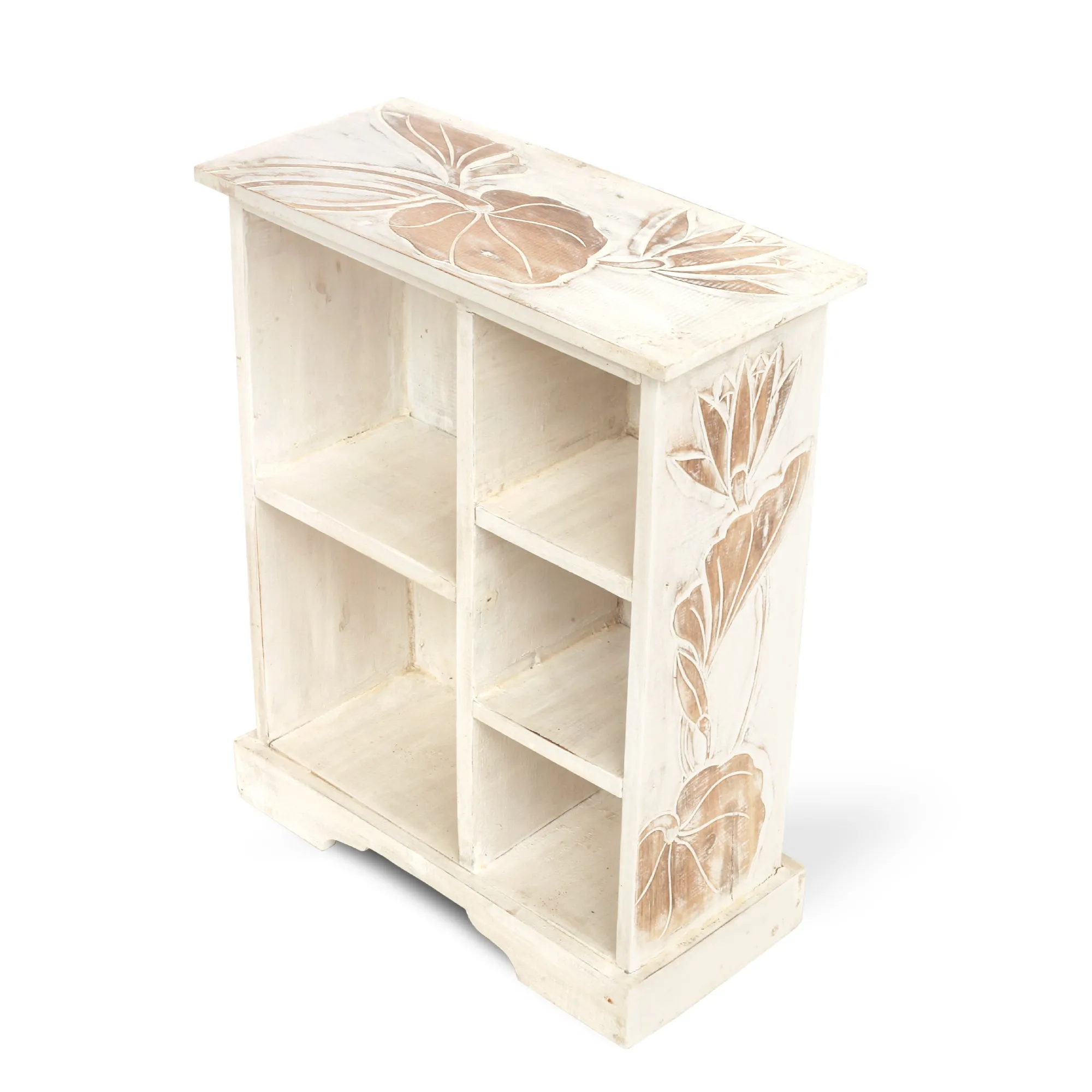 Regal 'Seelilie', whitewash, B 40 cm, H 50 cm, T 19 cm