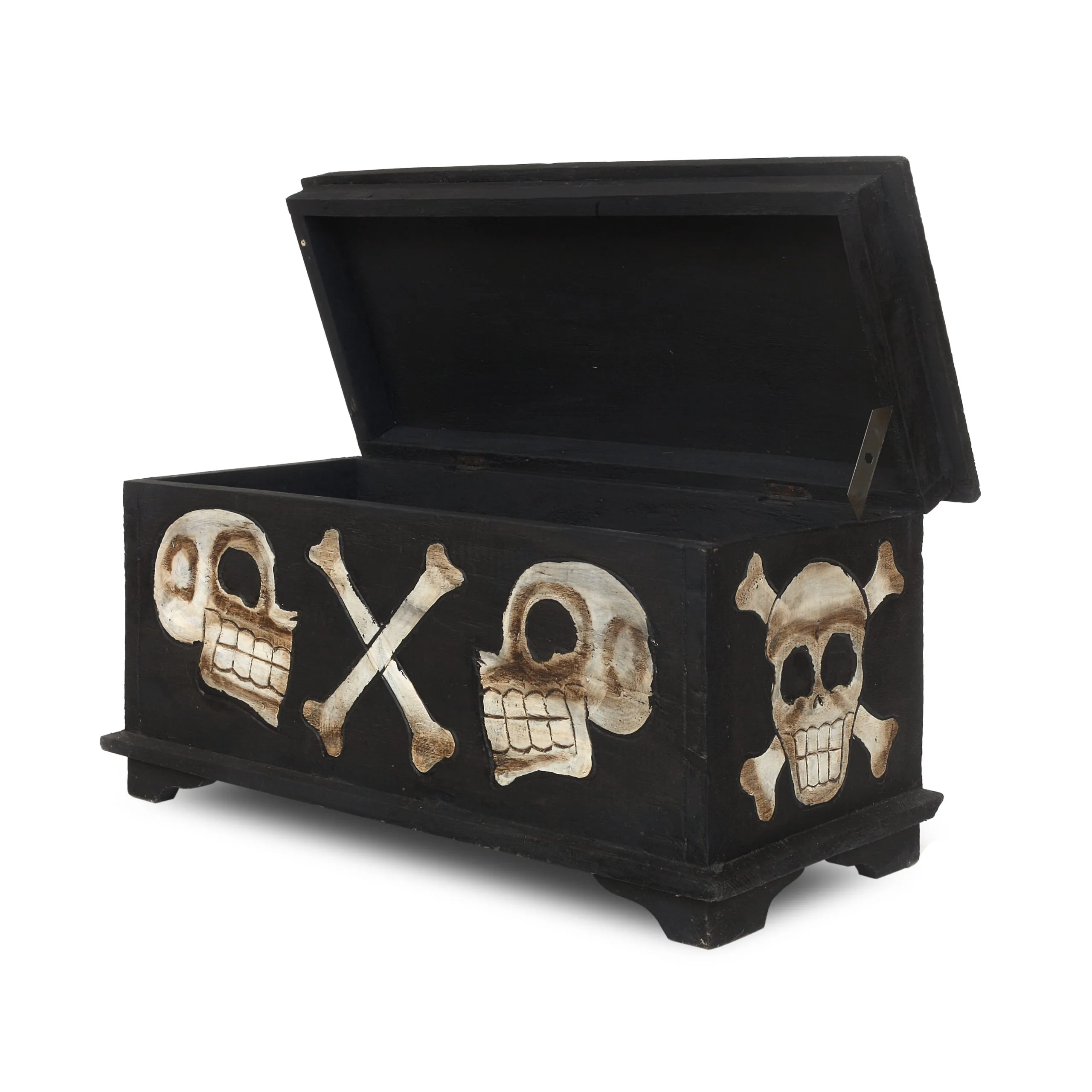 Truhe 'Totenkopf', B 50 cm, H 25 cm, T 23 cm