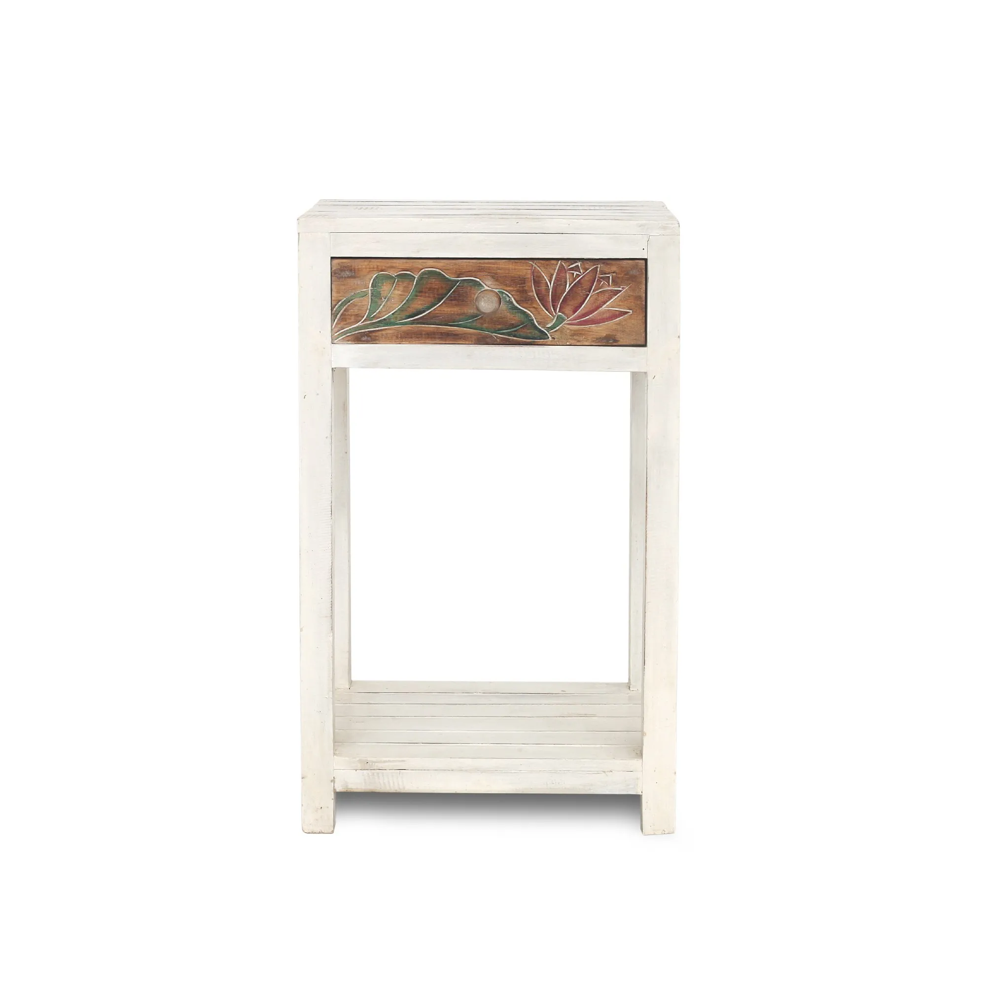 Schubladenkonsole 'Seelilie', weiß, B 40 cm, H 70 cm, T 30 cm