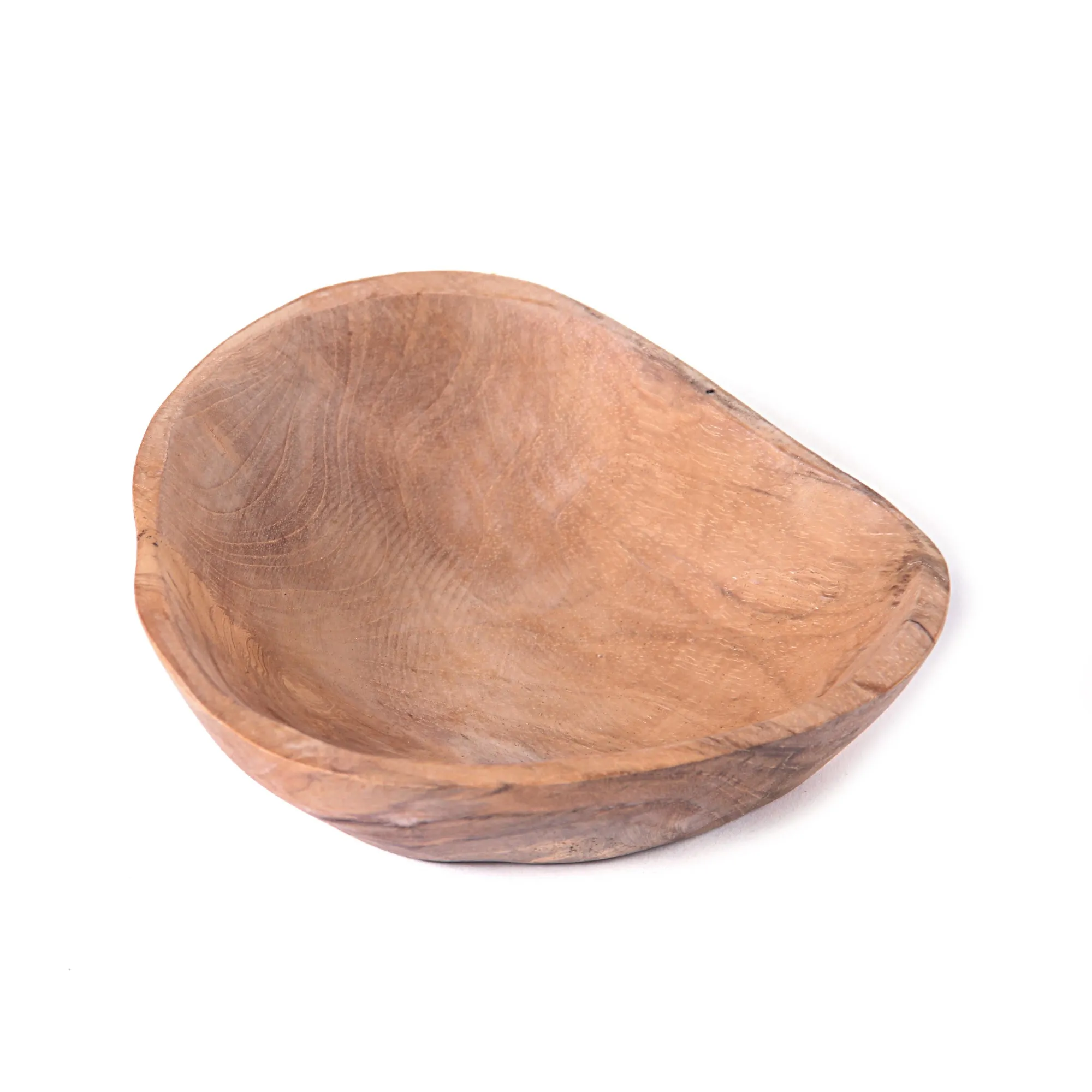 Schale aus Teak, natur, Ø 16 cm, H 3,5 cm