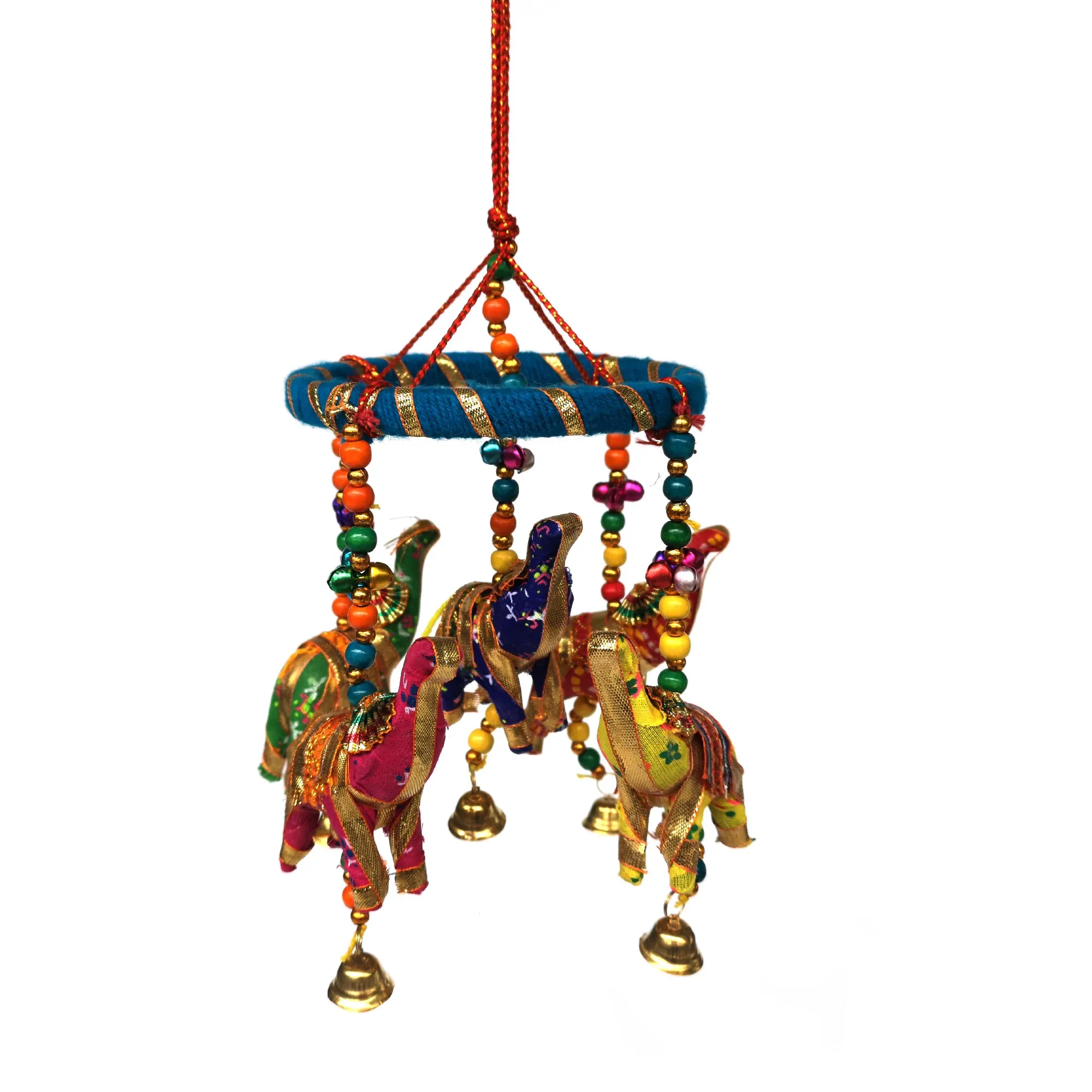 5er Mobile 'Elefant', multicolor, Ø 12 cm