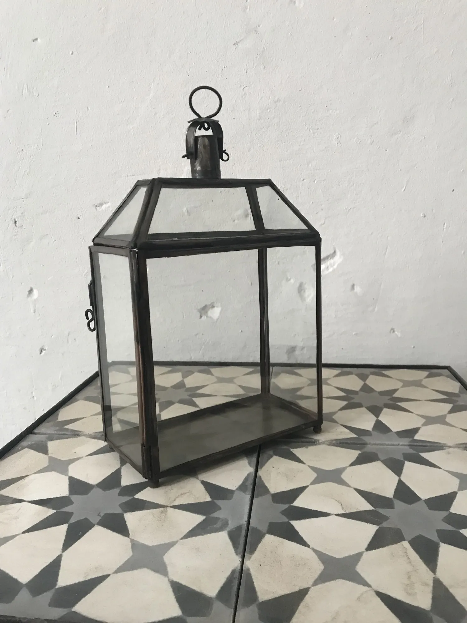 Laterne 'Baliza', T 16 cm, B 8 cm, H 24 cm