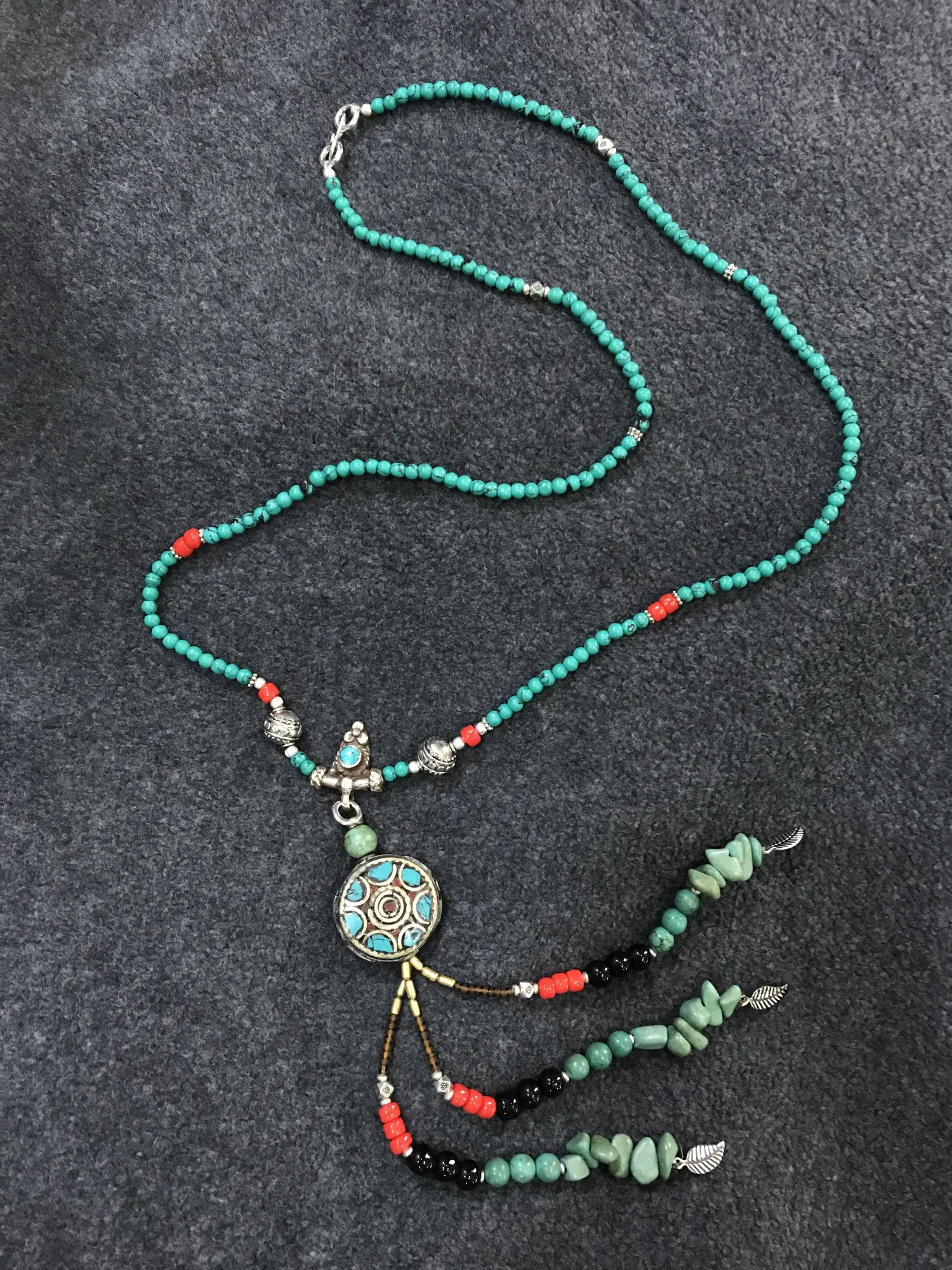 Kette Türkis, Türkis, L 45 cm