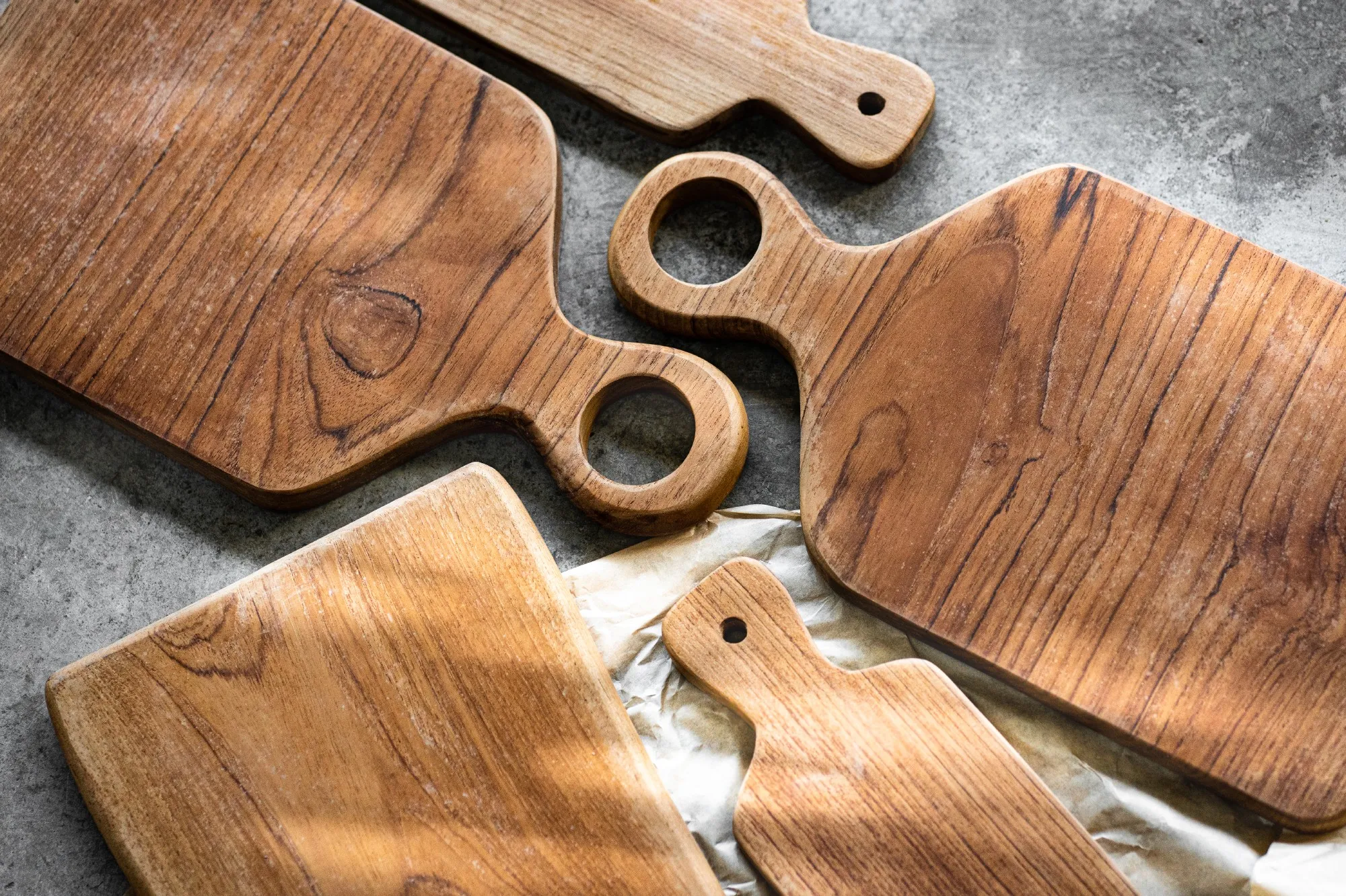 Schneidebrett 'Teak', B 20 cm, H 1,5 cm, L 37 cm