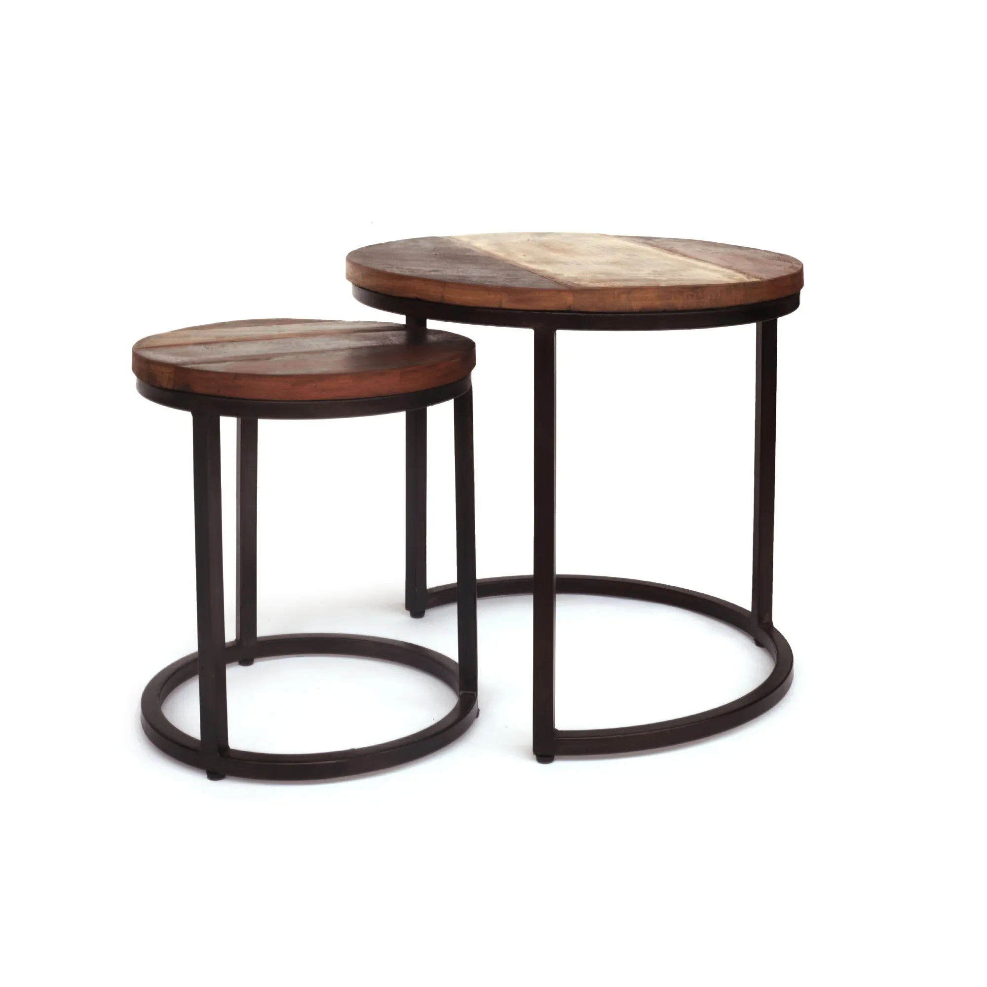 Set Beistelltische 'Halira', multicolor, schwarz