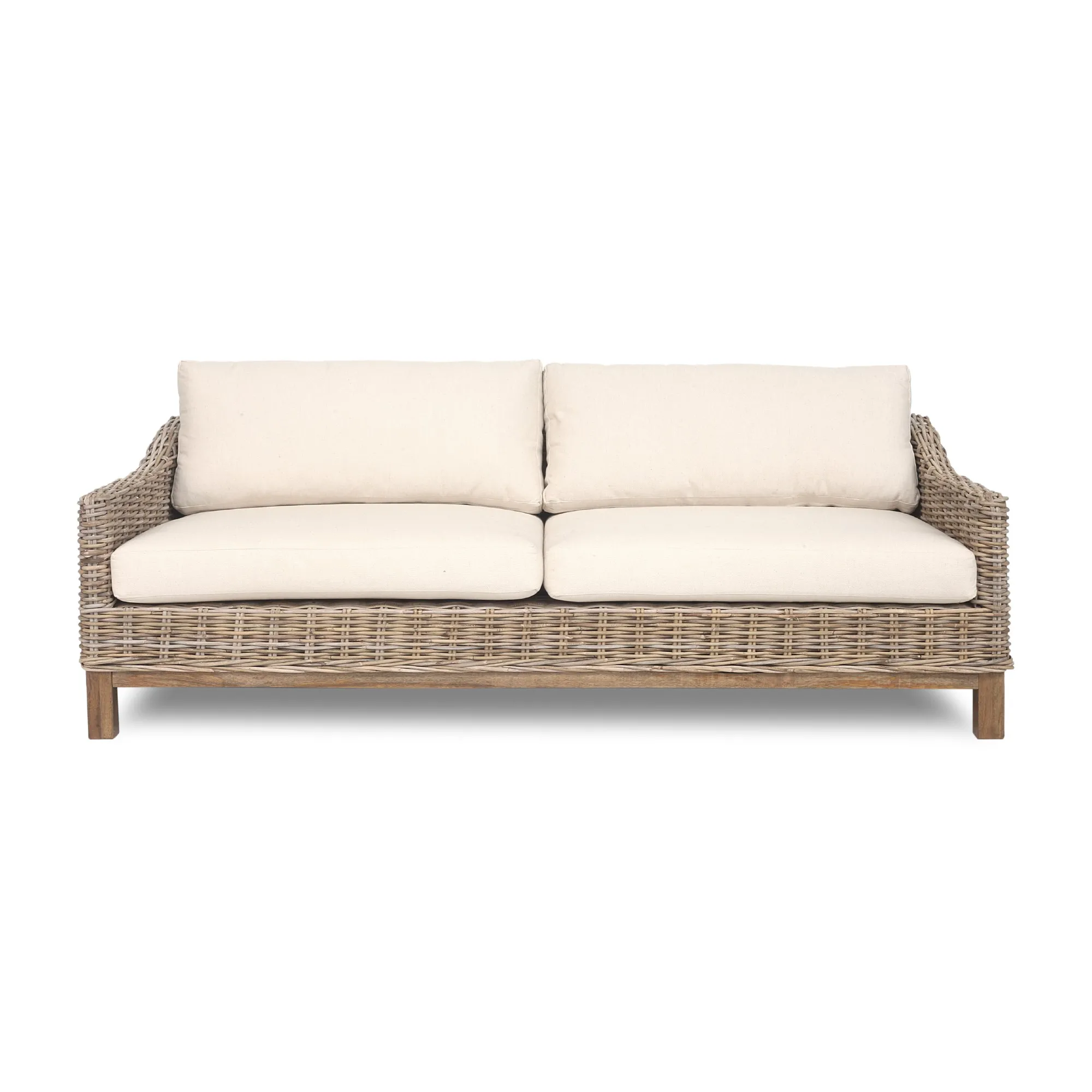 Sofa 2,5-Sitzer 'Andir', Rattan, B 180 cm, T 86 cm, H 62 cm