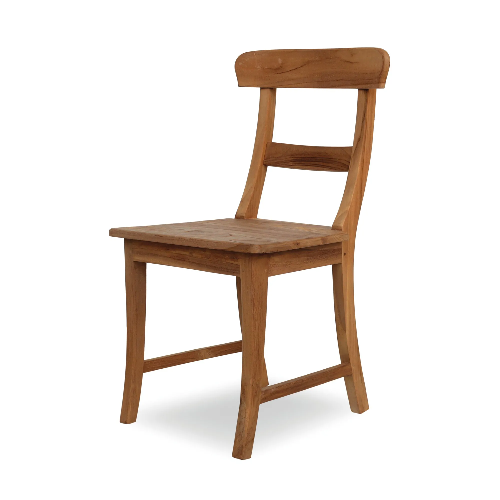 Teak-Stuhl 'Gelder', natur, T 55 cm, B 46 cm, H 89 cm