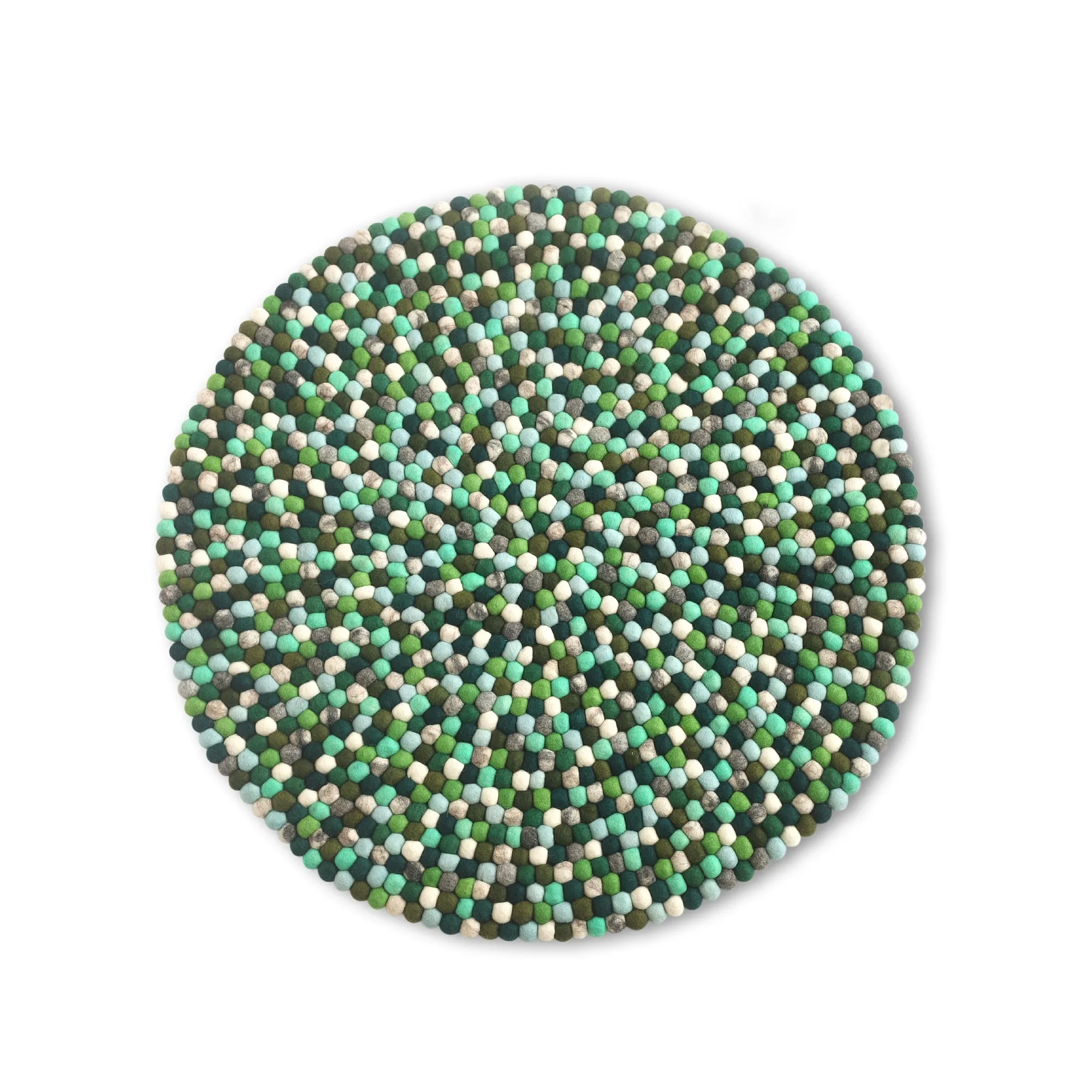 Filz-Teppich, Grüntöne, Ø 90 cm, 120 cm, 160 cm