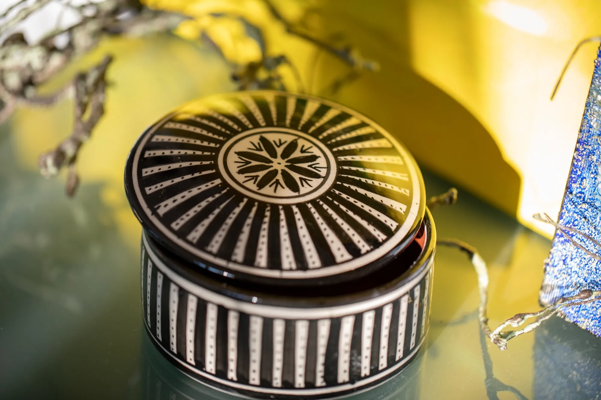 Zierbehälter flach, Ø 12 cm, H 5 cm