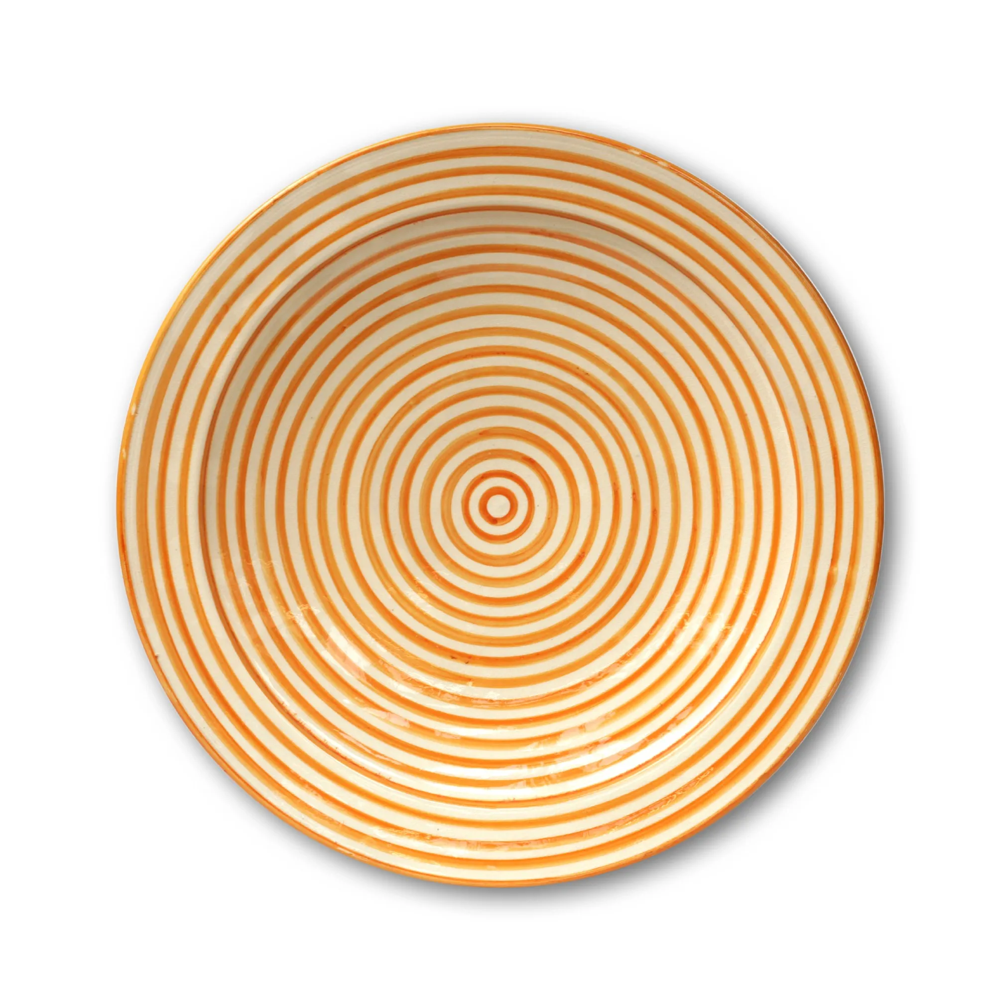 Zierschale, orange, Ø 40 cm, H 9 cm