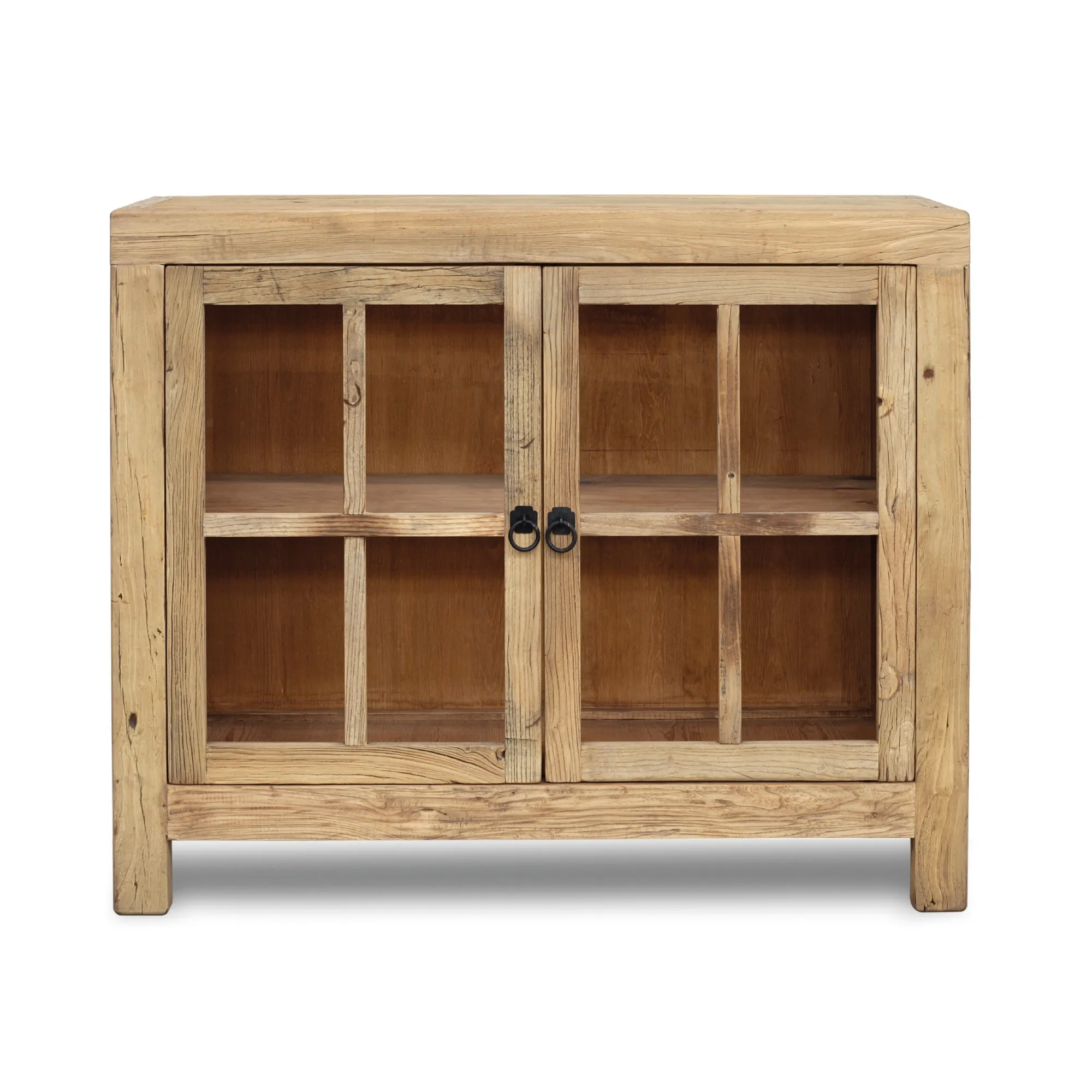 Vitrinenschrank 'Jakub', 2 Türen mit Glaseinsatz, T 40 cm, B 110 cm, H 90 cm