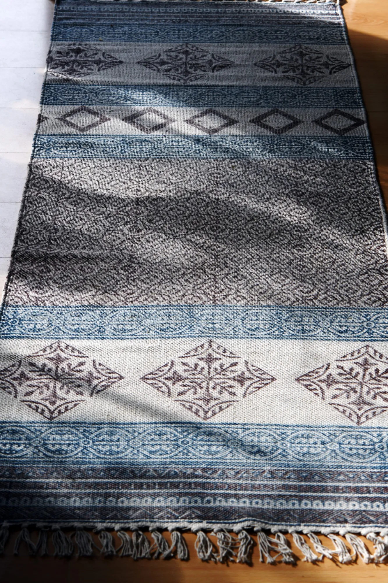 Läufer 'Chuyali', handbedruckt, T 180 cm, B 60 cm