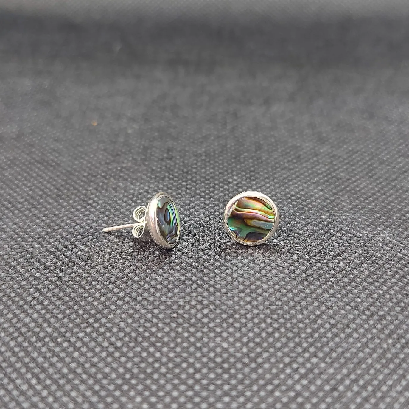 Ohrstecker 925 Silber Muschel, Ø 1 cm